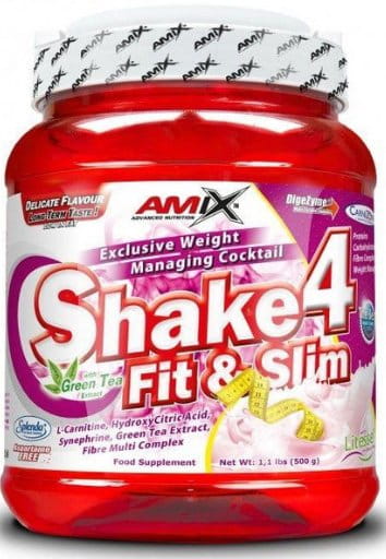 Polveri proteiche Amix Shake 4 Fit&Slim 1000g - Vanilla