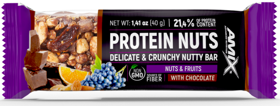 Barrita proteica con frutos secos Amix Protein Nuts 40g