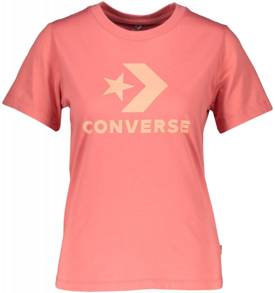 Magliette Converse Star Chevron Damen T-Shirt Pink F664