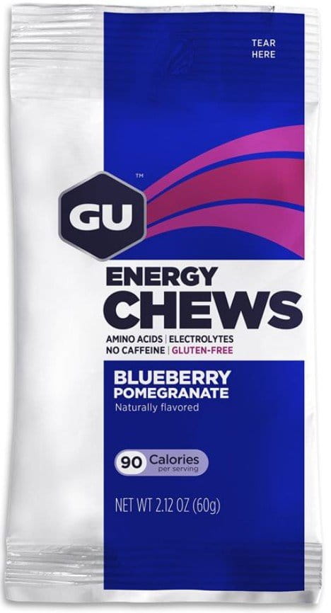Gel energetici GU Energy Chews 60 g Blueberry Pomegr