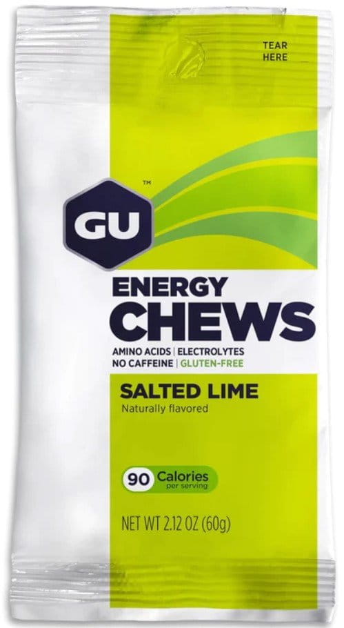 Gel energetici GU Energy Chews 60 g Salted Lime 1 SÁČ