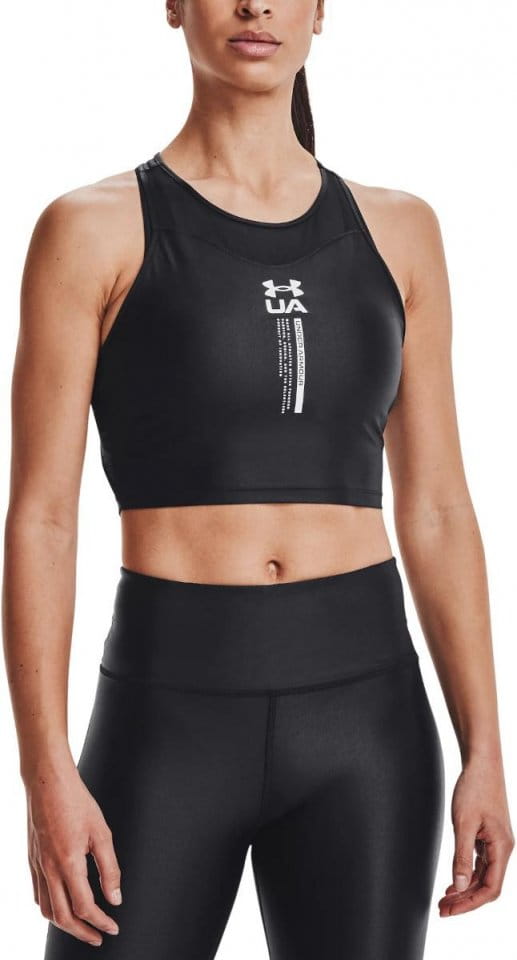 Canotte e Top Under Armour UA Iso Chill Crop Tank-BLK
