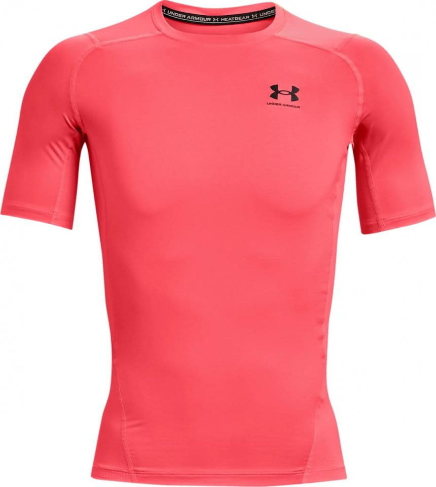 Magliette Under UA HG Armour Comp SS-RED