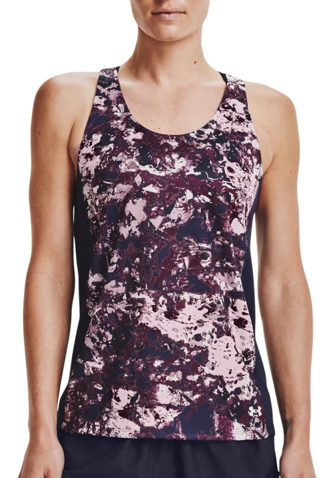 Canotte e Top Under Armour UA Fly By Printed Tank-PNK