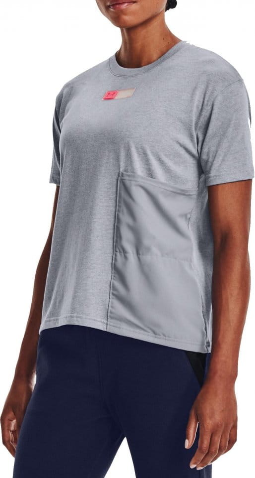 Magliette Under Armour Live Woven Pocket Tee-GRY