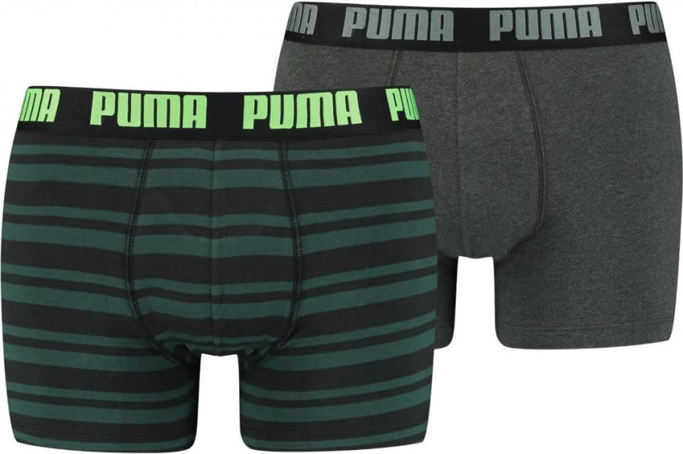 Puma Heritage Stripe Boxer 2er Pack Grün F011