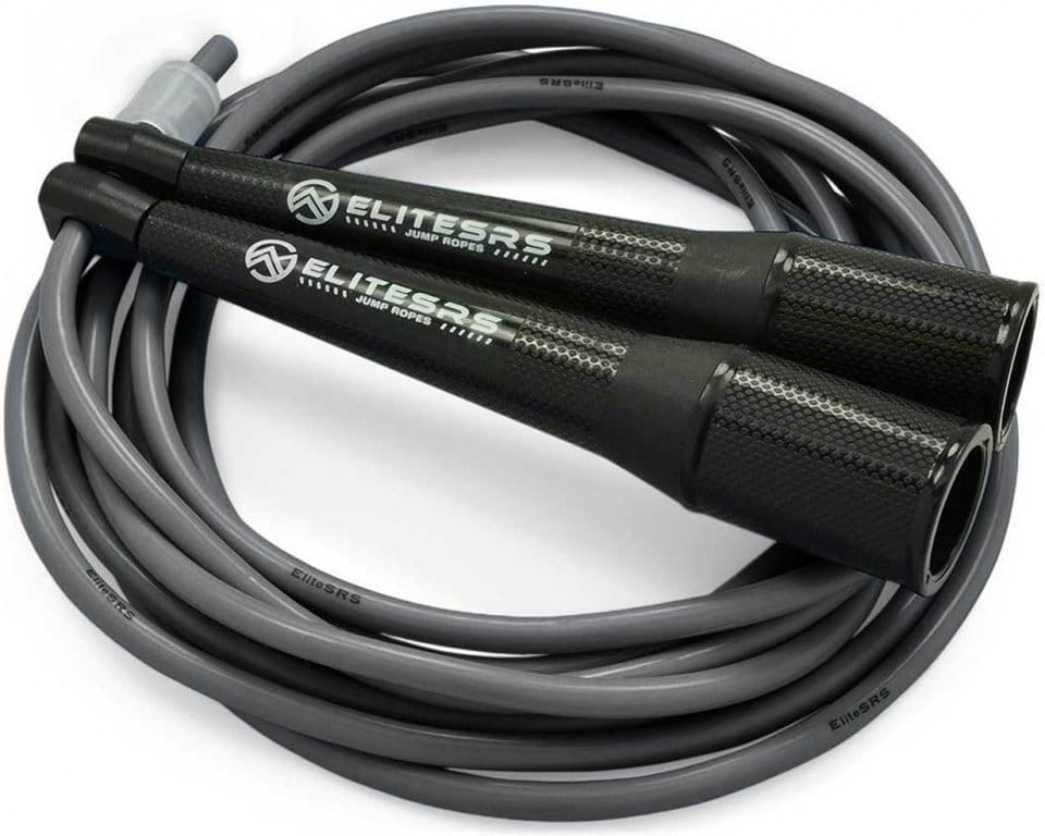 Corda per saltare ELITE SRS Boxer 3.0 Jump Rope - 10ft Silver 5mm PVC cord