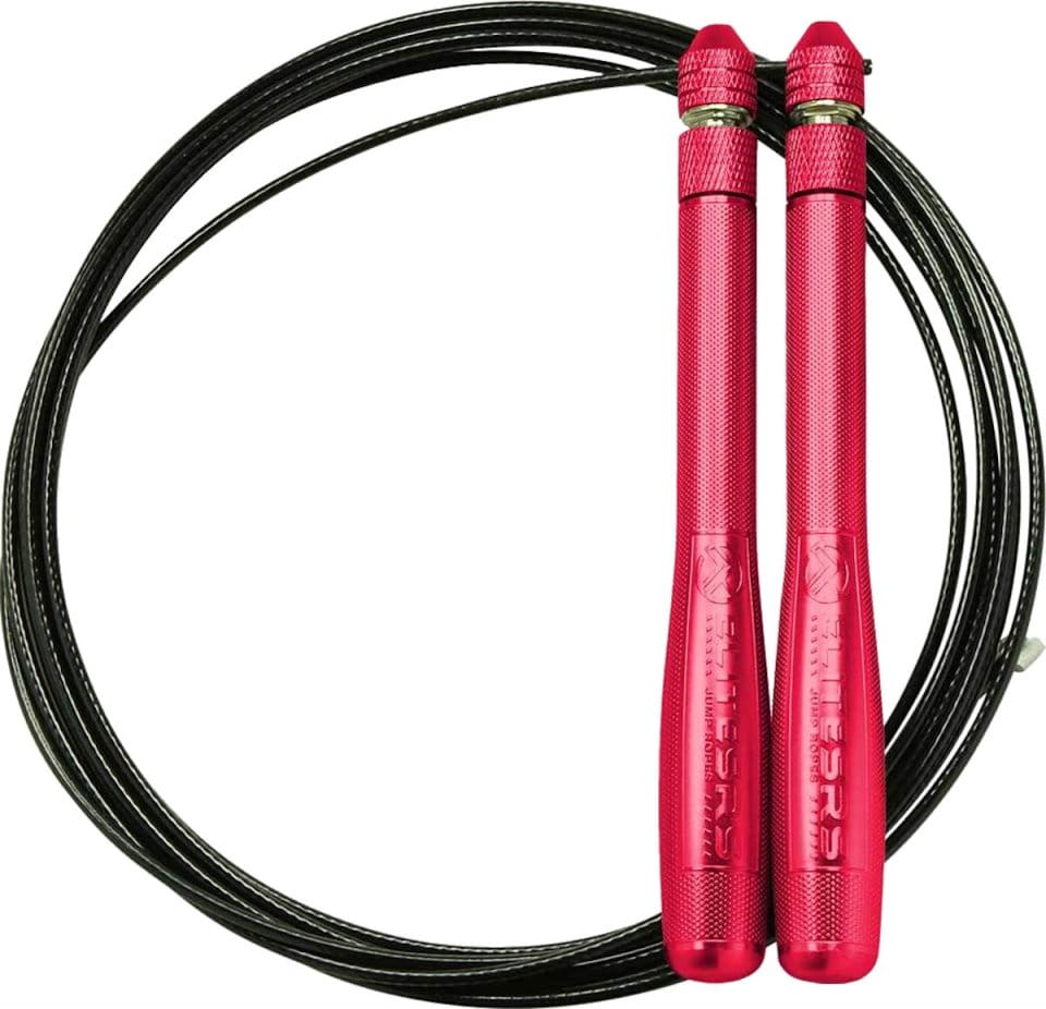 Corda per saltare ELITE SRS Bullet Comp Red Handles - Black Cable