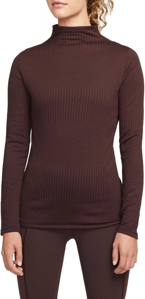 Magliette a maniche lunghe Nike Yoga Luxe Dri-FIT Women s Long-Sleeve Ribbed Top