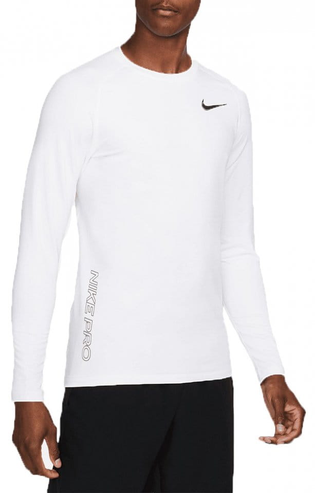 Magliette a maniche lunghe Nike Pro Warm Sweatshirt Weiss F100