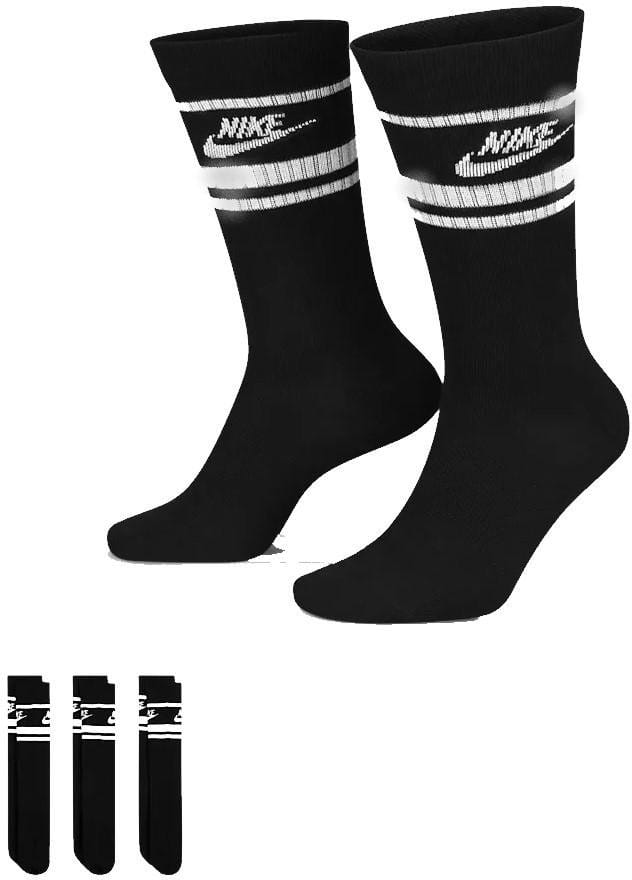 Calze Nike Essential Crew Stripe Socks Black