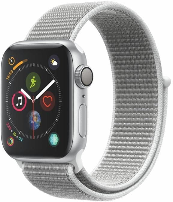 Orologi Apple Watch Series 4 GPS, 40mm Silver Aluminium Case with Seashell Sport Loop
