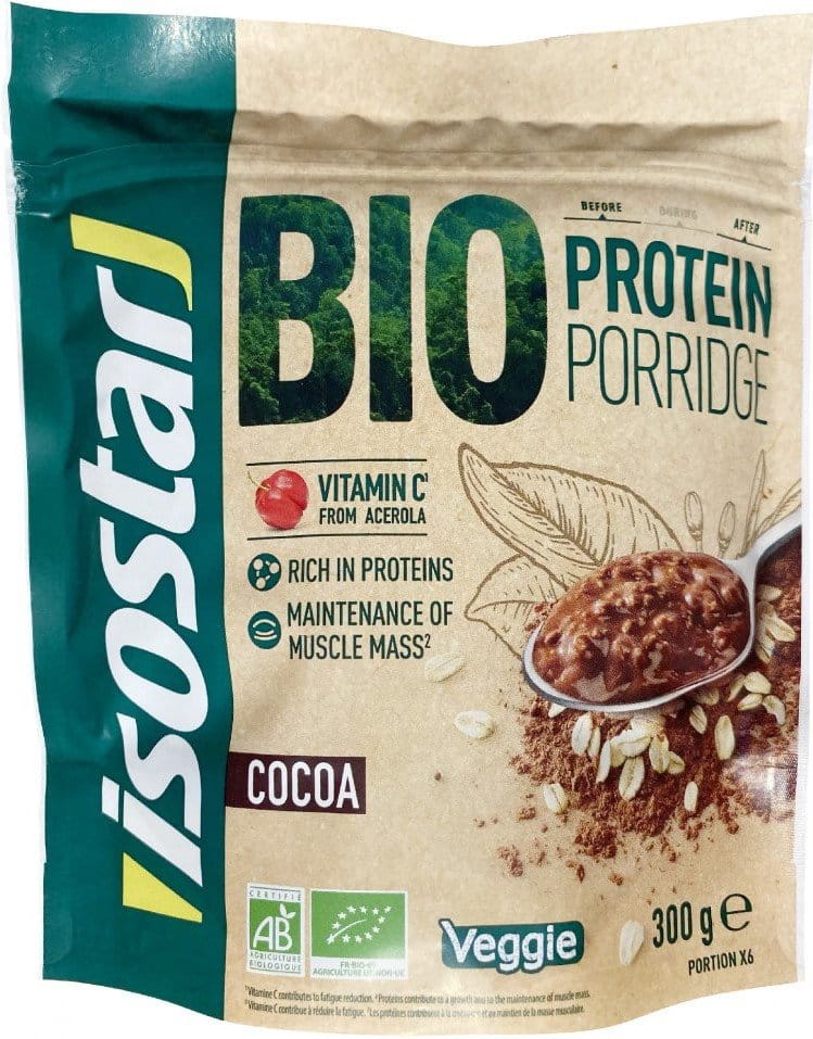 Porridge bio proteico Isostar 300 g di cacao