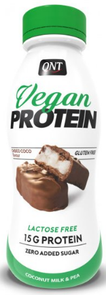 Bevande proteiche e frullati QNT VEGAN SHAKE (15 g protein & low sugar) Lactose free 310 ml Choco-coco